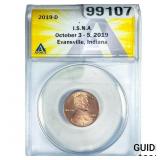 2019-D Lincoln Shield Penny I.S.N.A. 10/3/19 ANACS