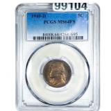1940-D Jefferson Nickel PCGS MS64 FS