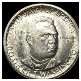 1946-S Silver Half Dollar Booker T. Washington UNC