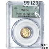 1951 Roosevelt Dime PCGS PR66 CAM