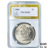 1886 Morgan Silver Dollar PGA MS66