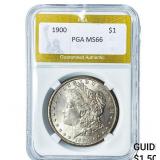 1900 Morgan Silver Dollar PGA MS66