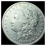 1884 Morgan Silver Dollar CLOSELY UNCIRCULATED