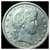 1902 Barber Quarter HIGH GRADE