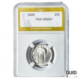 1920 Standing Liberty Quarter PGA MS63+