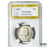 1893 Columbian Expo Half Dollar PGA MS64