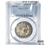 1906-D Barber Half Dollar PCGS F12
