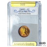 1946-D Wheat Cent SGS MS70