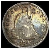 1858 Seated Liberty Quarter NEARLY UNCIRCULATED