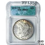 1878 Morgan Silver Dollar ICG MS62