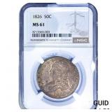 1826 Capped Bust Half Dollar NGC MS61