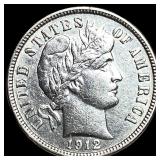 1912 Barber Dime UNCIRCULATED