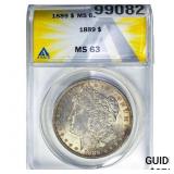 1889 Morgan Silver Dollar ANACS MS63