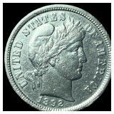 1892 Silver Barber Dime CHOICE AU