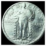 1918 Standing Liberty Silver Quarter NEARLY UNCIRC