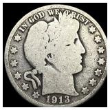 1913 Barber Half Dollar NICELY CIRCULATED
