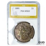 1880 Morgan Silver Dollar PGA MS63