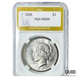 1926 Silver Peace Dollar PGA MS64