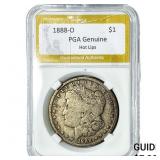 1888-O Morgan Silver Dollar PGA Genuine Hot Lips