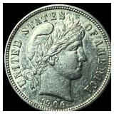1906 Barber Dime UNCIRCULATED