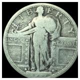 1927-D Silver Standing Liberty Quarter LIGHTLY CIR
