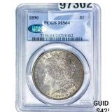 1890 Morgan Silver Dollar PCGS MS64