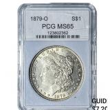 1879-O Morgan Silver Dollar PCG MS65