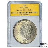 1884 Morgan Silver Dollar WCG MS67