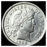 1892 Silver Barber Dime UNCIRCULATED