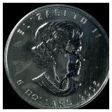 2005 Silver 1 oz Canadian Maple Leaf UNCIRCULATED