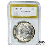 1904-O Morgan Silver Dollar PGA MS64