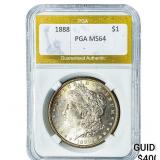 1888 Morgan Silver Dollar PGA MS64