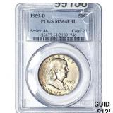 1959-D Franklin Half Dollar PCGS MS64 FBL