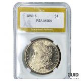 1881-S Morgan Silver Dollar PGA MS64