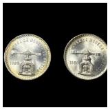 [2] 1980 Mexico 1oz Silver Onza Lot
