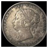 1881 Newfoundland Silver 50 Cents CHOICE AU