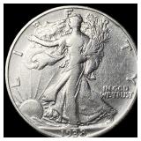 1938-S Silver Walking Liberty Half Dollar NEARLY U