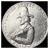 1920 Silver Half Dollar Pilgrim Tercentenary GEM B