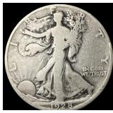 1928-S Silver Walking Liberty Half Dollar LIGHTLY