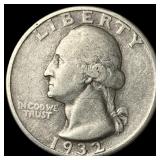 1932-D Silver Washington Quarter NEARLY UNCIRCULAT