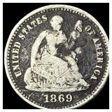 1869-S Silver Half Dime HIGH GRADE