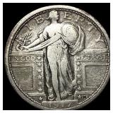 1917 Type 1 Standing Liberty Quarter NEARLY  UNCI