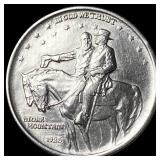1925 Stone Mountain Silver Half Dollar GEM BU