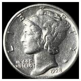 1928-S Silver Mercury Dime UNCIRCULATED