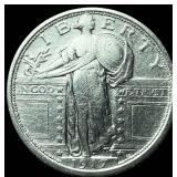 1917 Standing Liberty Quarter CHOICE AU