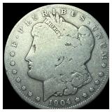 1904-S Silver Morgan Dollar LIGHTLY CIRCULATED