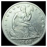 1848-O Silver Half Dollar CLOSELY UNCIRCULATED