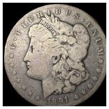 1891-CC Silver Morgan Dollar NICELY CIRCULATED