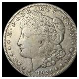 1921 Silver Morgan Dollar NEARLY UNCIRCULATED