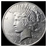 1924-S Silver Peace Dollar UNCIRCULATED